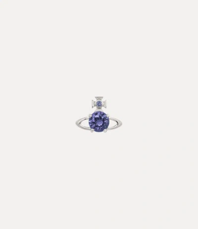 Vivienne Westwood Man. Reina Single Stud -platinum-lavender-cz -platinum-lavender-cz Men In Blue