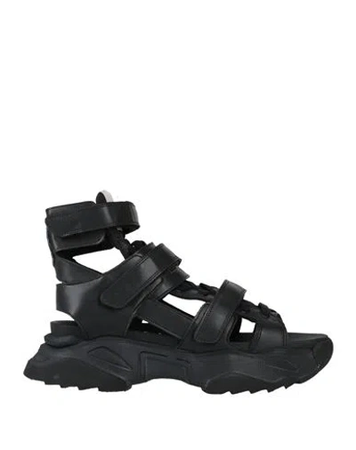 Vivienne Westwood Man Sandals Black Size 9 Textile Fibers