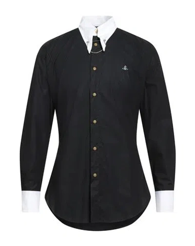 Vivienne Westwood Man Shirt Black Size 44 Organic Cotton
