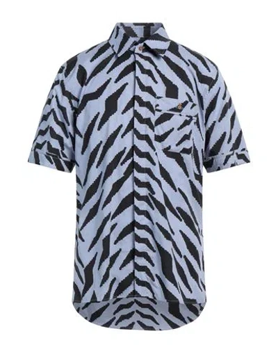 Vivienne Westwood Man Shirt Light Blue Size 42 Cotton