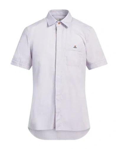 Vivienne Westwood Man Shirt Lilac Size 46 Cotton In Purple