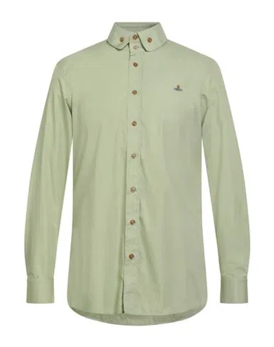 Vivienne Westwood Man Shirt Sage Green Size 46 Cotton