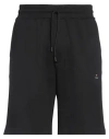 Vivienne Westwood Black Shorts With Drawstring And Logo Embroidery In Cotton Man In Black