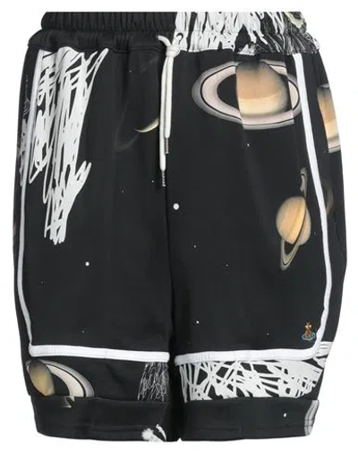 Vivienne Westwood Man Shorts & Bermuda Shorts Black Size L Polyamide, Cotton