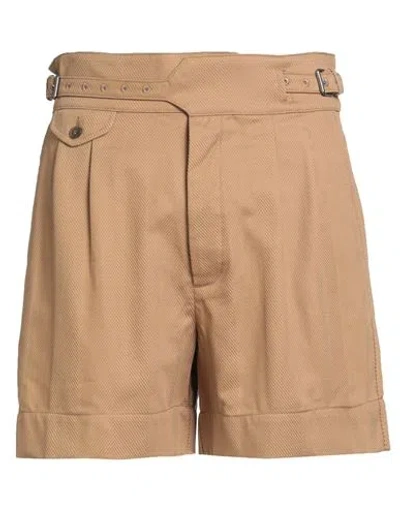Vivienne Westwood Man Shorts & Bermuda Shorts Camel Size 36 Cotton In Brown
