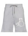 Vivienne Westwood Man Shorts & Bermuda Shorts Light Grey Size Xxl Cotton, Polyester