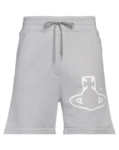 Vivienne Westwood Man Shorts & Bermuda Shorts Light Grey Size Xxl Cotton, Polyester In Grey