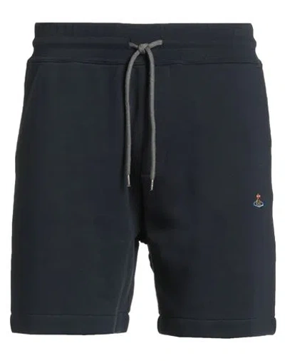 Vivienne Westwood Man Shorts & Bermuda Shorts Midnight Blue Size L Cotton In Black