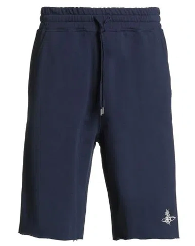 Vivienne Westwood Man Shorts & Bermuda Shorts Navy Size Xs Cotton In Blue