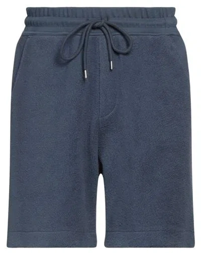 Vivienne Westwood Man Shorts & Bermuda Shorts Slate Blue Size M Organic Cotton, Polyamide
