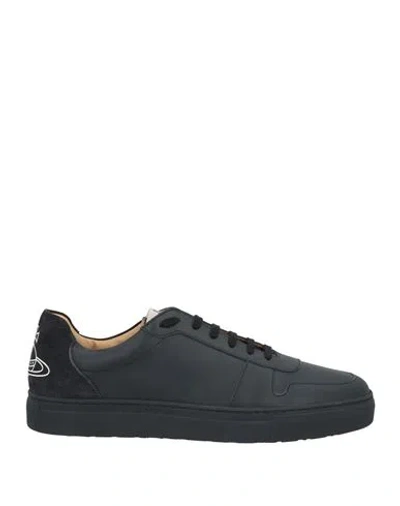Vivienne Westwood Man Sneakers Black Size 7 Calfskin