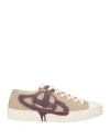 Vivienne Westwood Man Sneakers Khaki Size 8 Recycled Polyester, Recycled Cotton In Sand