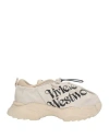 Vivienne Westwood Man Sneakers Light Grey Size 9 Lambskin In Gray