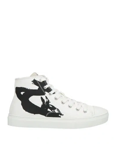 Vivienne Westwood Man Sneakers White Size 8 Textile Fibers