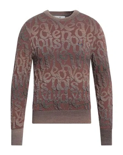 Vivienne Westwood Man Sweater Brown Size L Acrylic, Viscose, Virgin Wool, Polyester