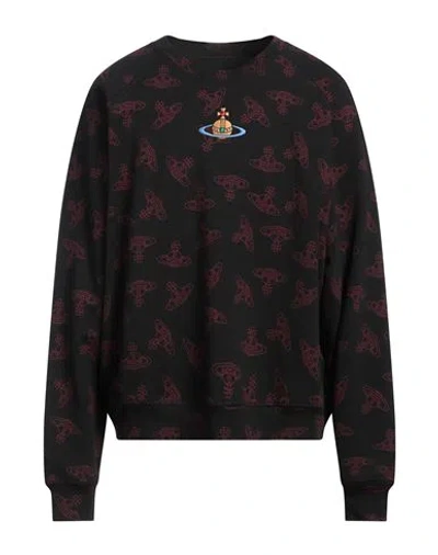 Vivienne Westwood Man Sweatshirt Black Size L Cotton, Elastane