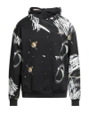 Vivienne Westwood Man Sweatshirt Black Size M Polyamide, Cotton, Organic Cotton In Multi