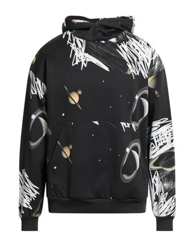 Vivienne Westwood Man Sweatshirt Black Size M Polyamide, Cotton, Organic Cotton In Multi
