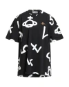 Vivienne Westwood Man T-shirt Black Size L Cotton In Multi