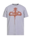 Vivienne Westwood Man T-shirt Lilac Size Xxl Organic Cotton In Gray
