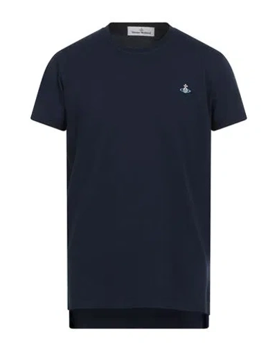 Vivienne Westwood Man T-shirt Midnight Blue Size Xl Organic Cotton