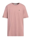 Vivienne Westwood Man T-shirt Pastel Pink Size Xxl Organic Cotton