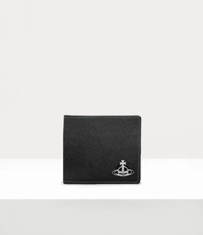 Vivienne Westwood Man Wallet Coin Pocket In Black
