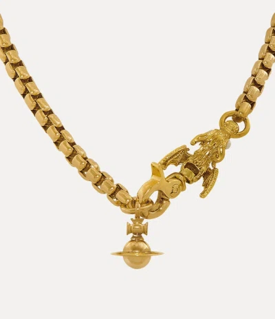 Vivienne Westwood Man. Roy Necklace In Gold-creamrose-pearl