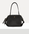 Vivienne Westwood Mara Medium Holdall Aniline Leather Black In Black