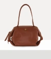 Vivienne Westwood Mara Medium Holdall Aniline Leather Camel In Brown