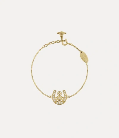 Vivienne Westwood Mare Bracelet Gold Silver / Cubic Zirconia Women