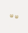Vivienne Westwood Mare Earrings Gold Silver / Cubic Zirconia Women In Gold