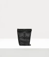 Vivienne Westwood Maria Crossbody Pouch Aluminium Leather Black In Black