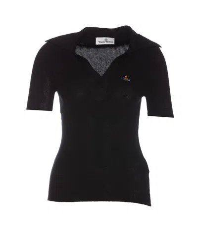 Vivienne Westwood Black Marina Polo