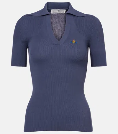 Vivienne Westwood Marina Polo Shirt In Blue