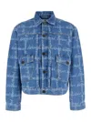Vivienne Westwood Marlene Jacket Laser Denim Vw-grid-blue Xl Men