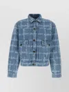 Vivienne Westwood Marlene Jacket Laser Denim Vw-grid-blue Xl Men In Blue