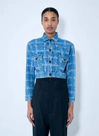 VIVIENNE WESTWOOD MARLENE CROPPED DENIM JACKET