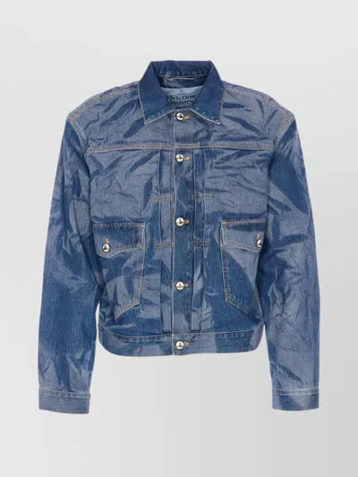 Vivienne Westwood Marlene Denim Jacket Chest Pockets In Blue