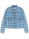 Vivienne Westwood Marlene Jacket Laser Denim Vw-grid-blue Xl Men In Blue
