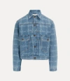 Vivienne Westwood Marlene Jacket Laser Denim Vw-grid-blue Xl Men In Vw-grid-blue