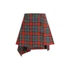 Vivienne Westwood Infinity Plaid Virgin Wool Miniskirt In Red
