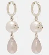 Vivienne Westwood Martha Orb Faux Pearl Drop Earrings In Silver