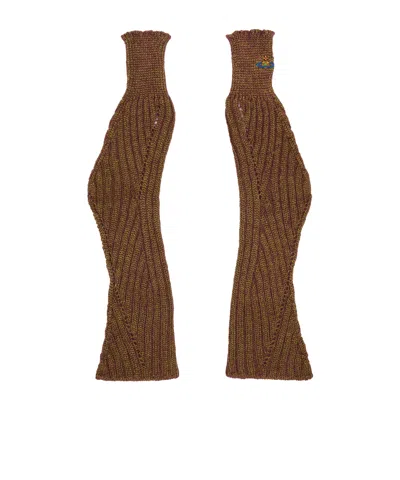 Vivienne Westwood Mary Arm Warmers In Brown