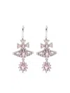 Vivienne Westwood Masha Embellished Earrings In Pink