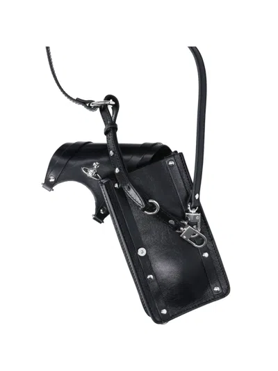 Vivienne Westwood Max Mini Messenger Bag In Black