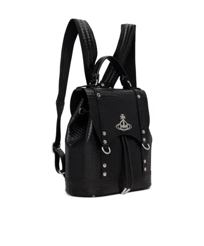 Vivienne Westwood Max Small Backpack In Black