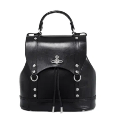 Vivienne Westwood Max Small Backpack In Black