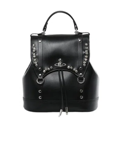 Vivienne Westwood Max Small Backpack In Black