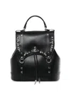 Vivienne Westwood Studded Leather Backpack In Black